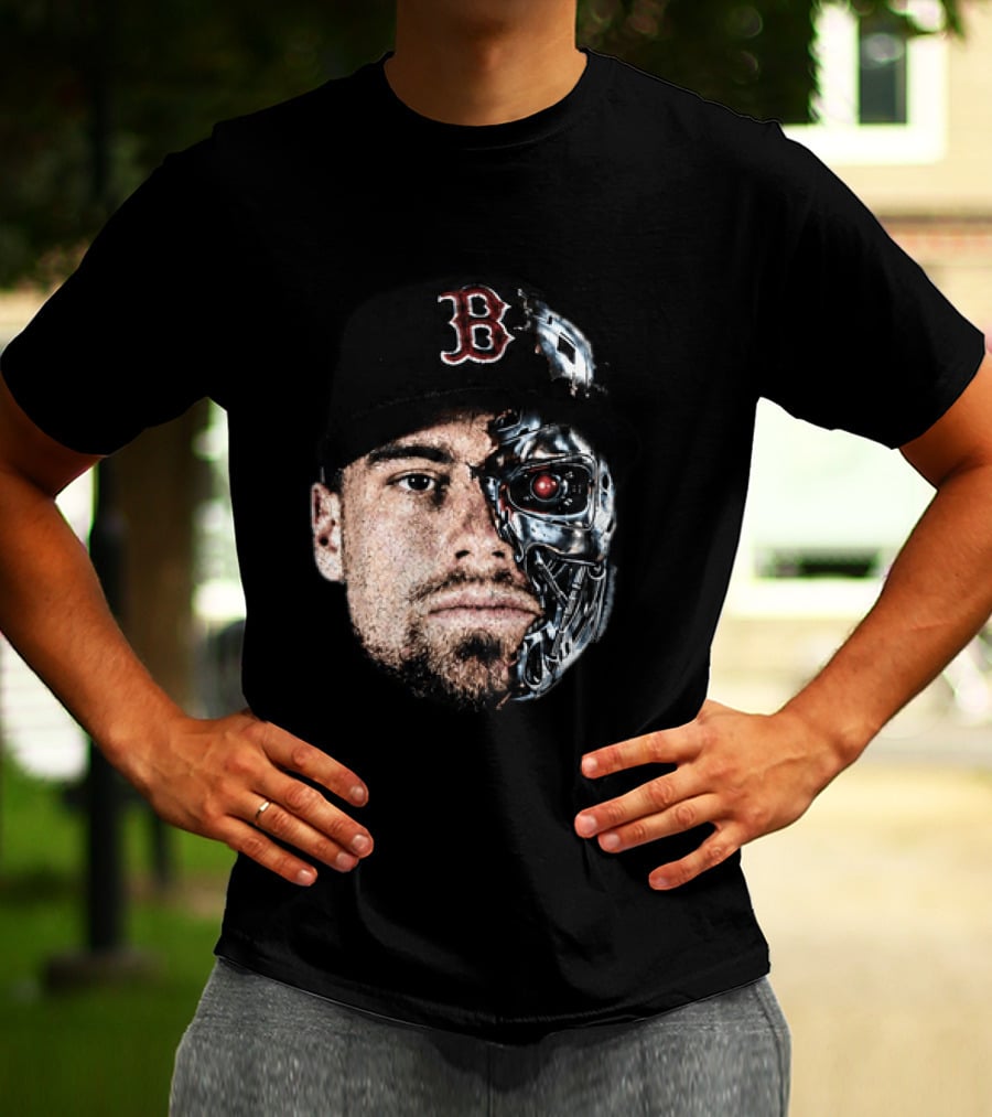 Caleb Durbin Terminator Face Boston Cap Robo Fusion T-Shirt