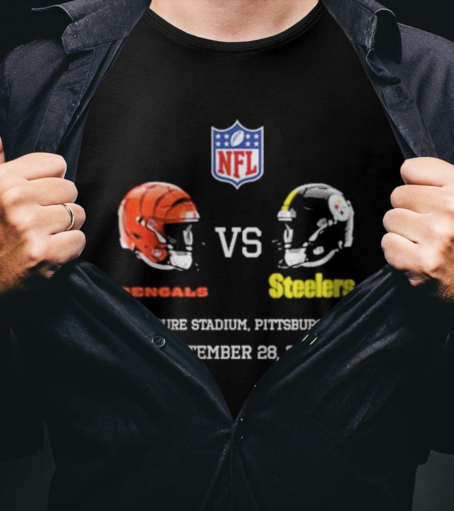 Cincinnati Bengals Vs Pittsburgh Steelers NFL Game Acrisure Stadium Pittsburgh September 28 2026 T-Shirt