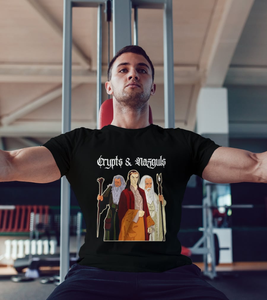 Crypts & Nazguls Dark Wizards Fantasy T-Shirt