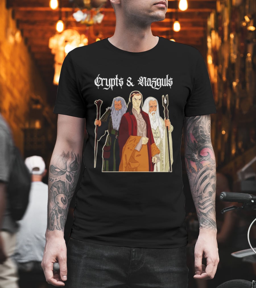 Crypts & Nazguls Dark Wizards Fantasy T-Shirt