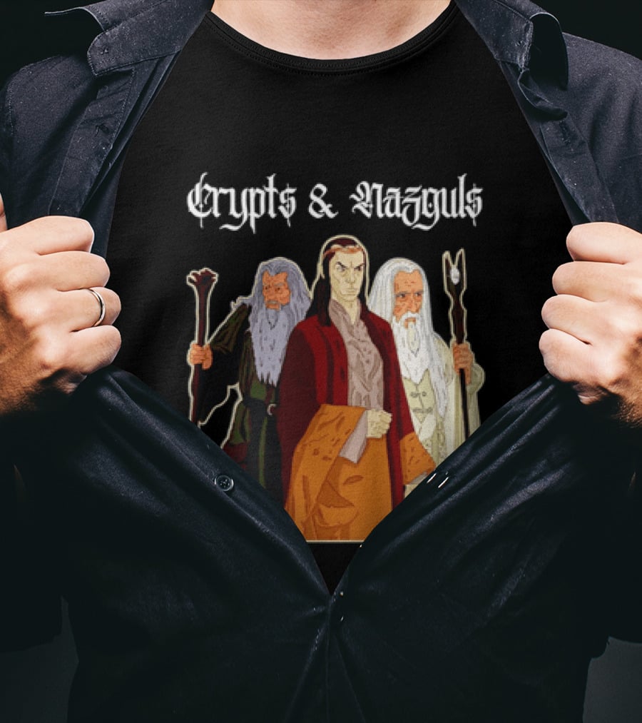 Crypts & Nazguls Dark Wizards Fantasy T-Shirt