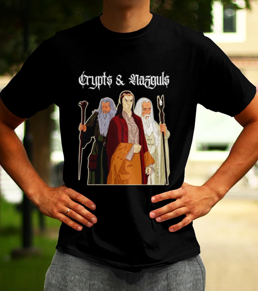 Crypts & Nazguls Dark Wizards Fantasy T-Shirt