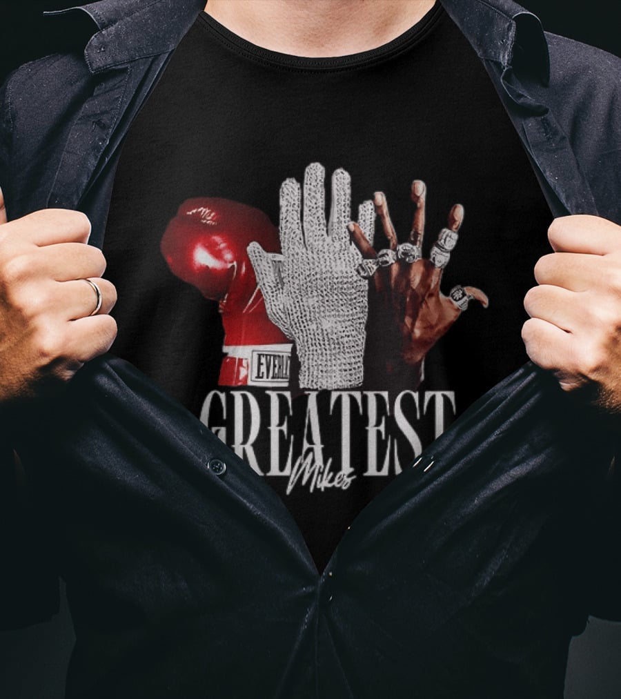 Greatest Mikes Glove Rhinestone Boxing Rings T-Shirt