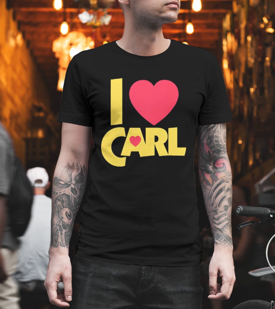 I Love Carl Heart Dungeon Crawler T-Shirt