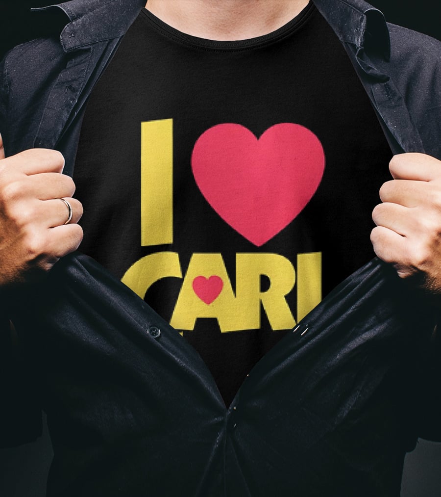 I Love Carl Heart Dungeon Crawler T-Shirt