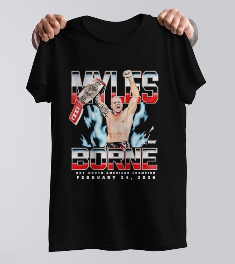 Myles Borne NXT North American Champion February 24 2026 T-Shirt