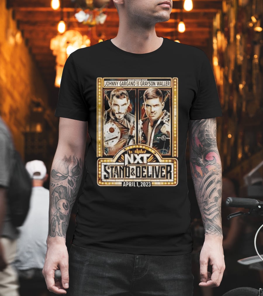 NXT Stand & Deliver April 1 2023 Johnny Gargano Vs Grayson Waller Showdown T-Shirt