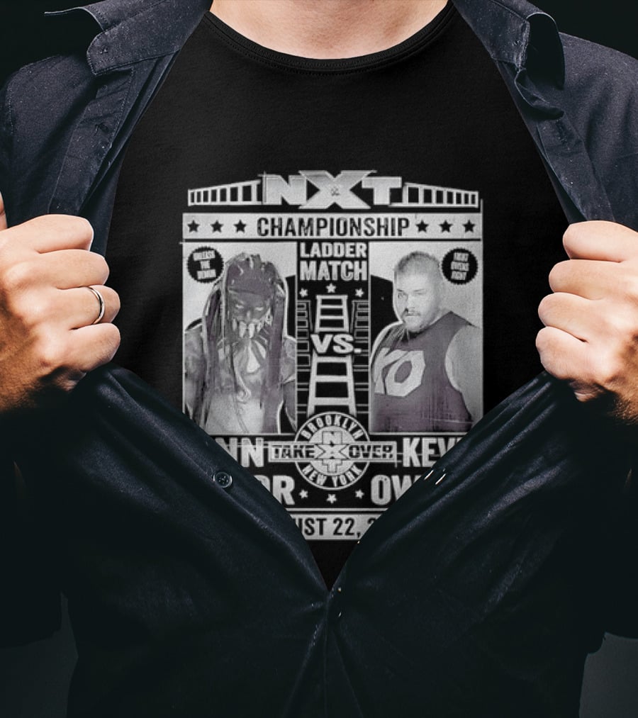 NXT Championship Ladder Match Finn Balor Vs Kevin Owens August 22 2015 T-Shirt