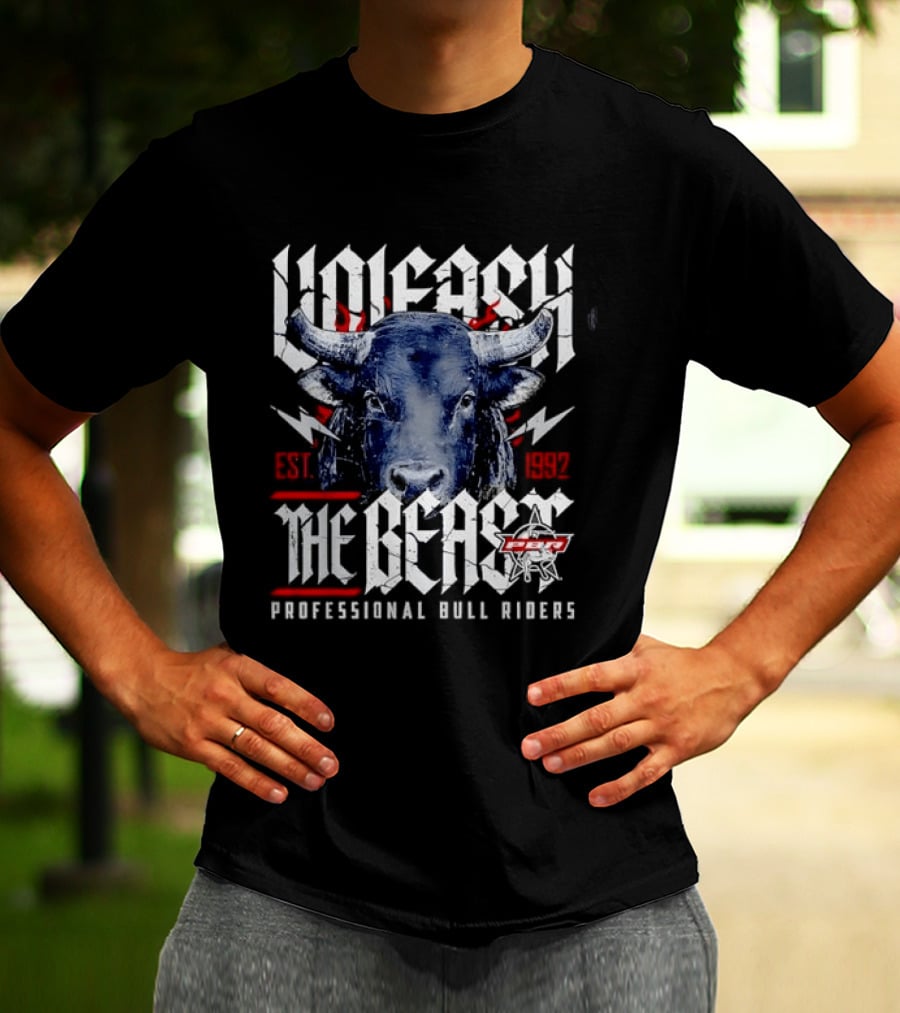 Unleash The Beast PBR Professional Bull Riders Extreme Sports T-Shirt
