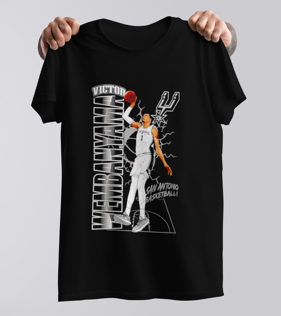 San Antonio Spurs Victor Wembanyama Basketball T-Shirt