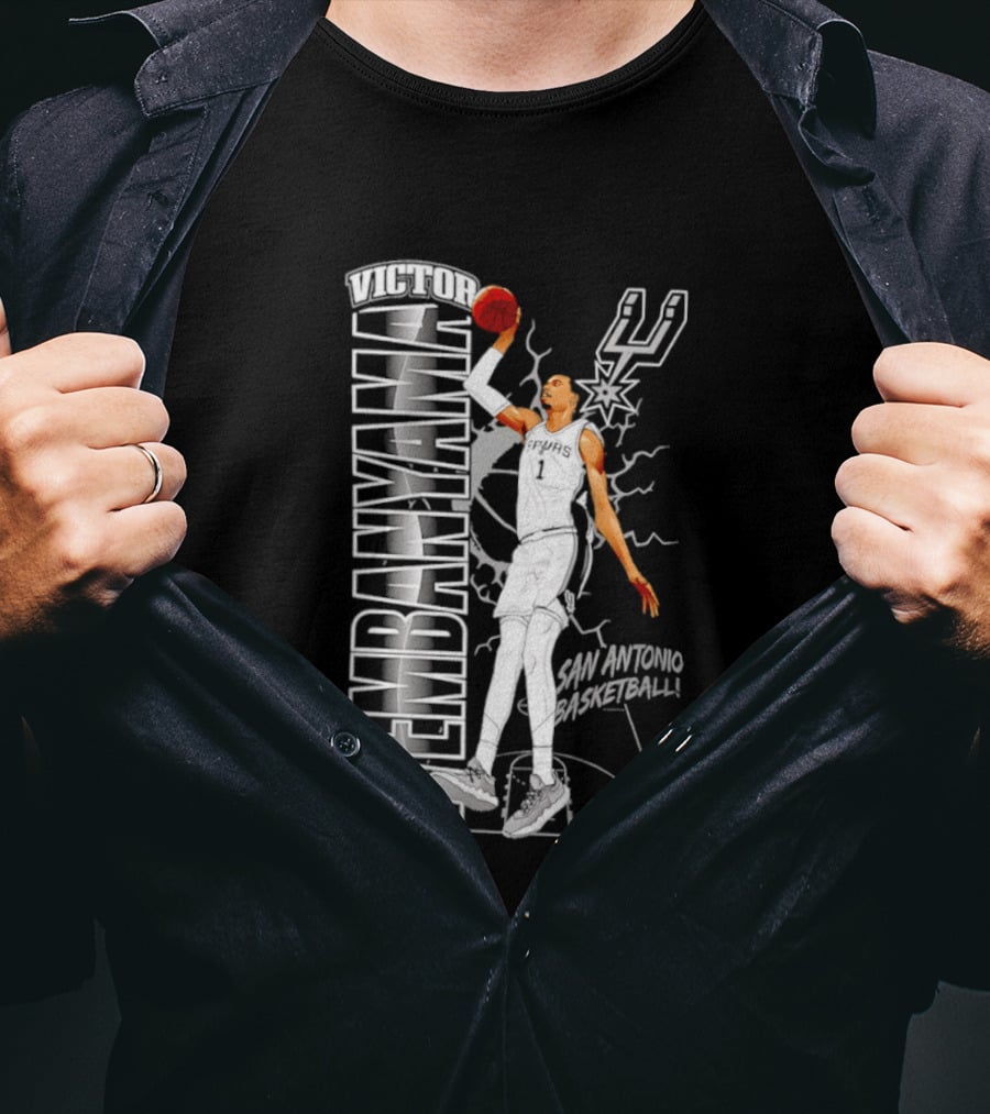 San Antonio Spurs Victor Wembanyama Basketball T-Shirt