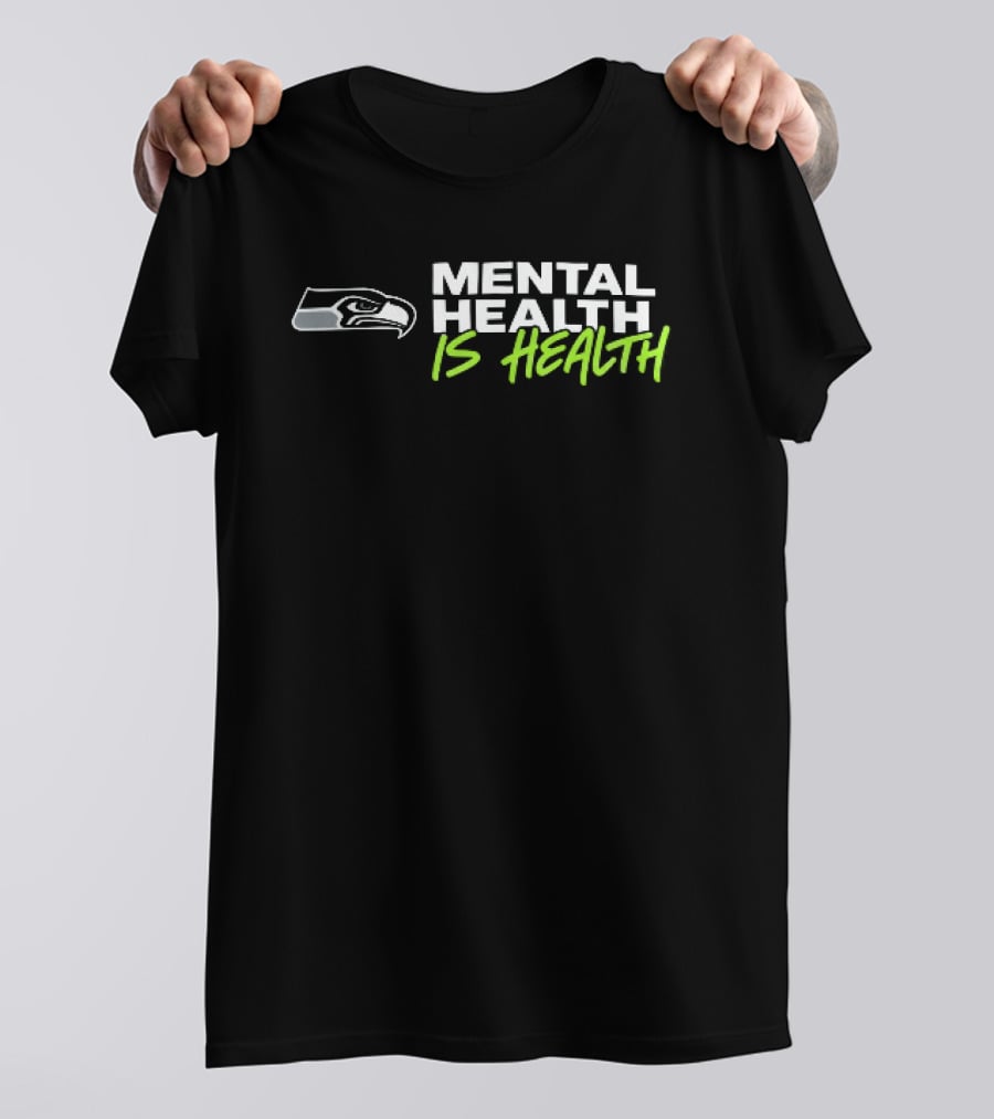 Seattle Seahawks Mental Health Is Health Bird Head T-Shirt