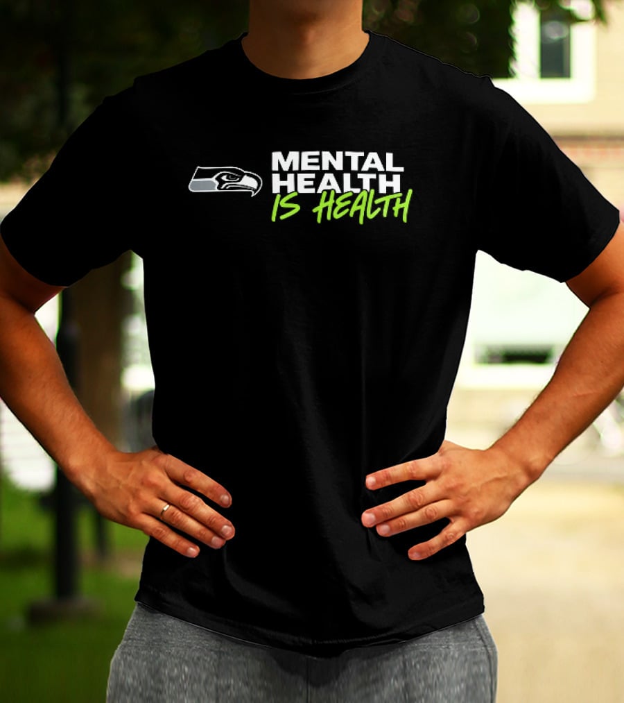Seattle Seahawks Mental Health Is Health Bird Head T-Shirt