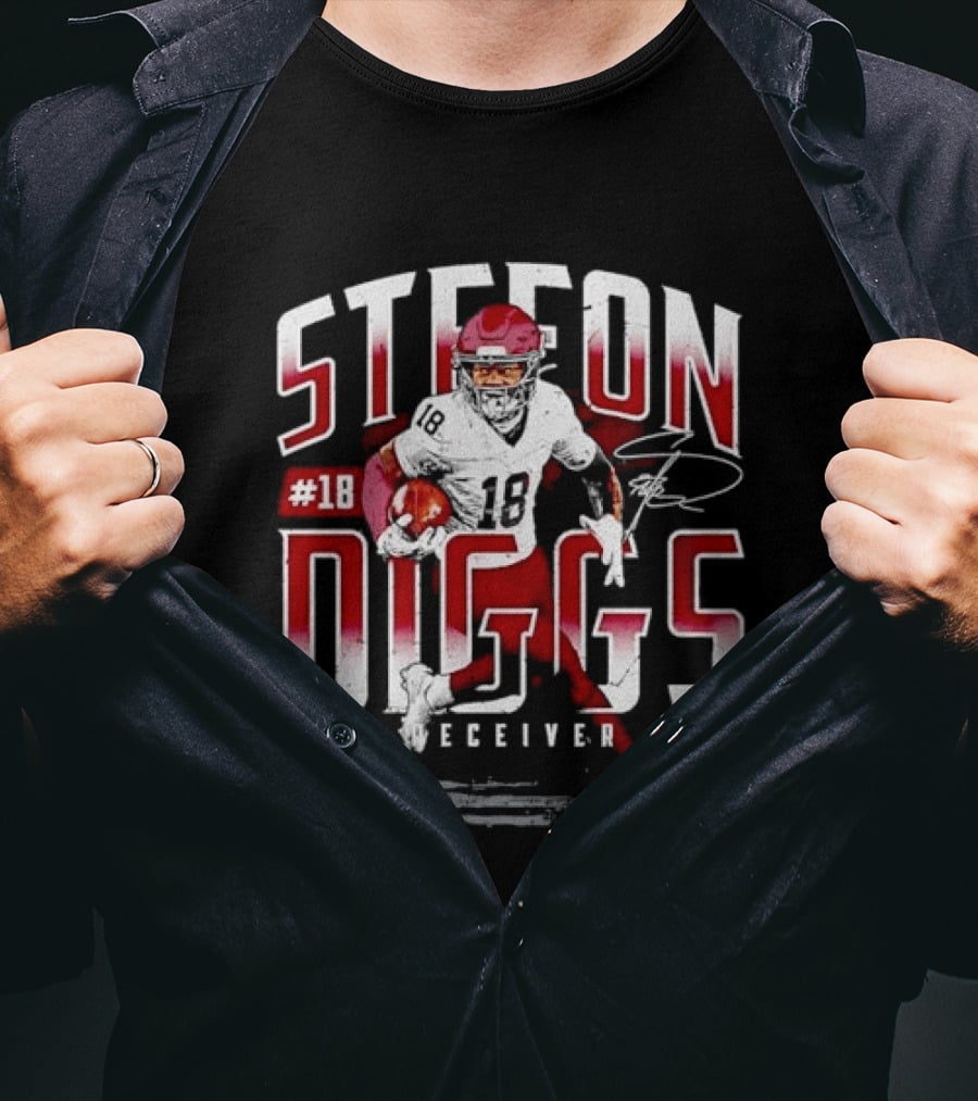 Stefon Diggs #14 Wide Receiver Football Player T-Shirt