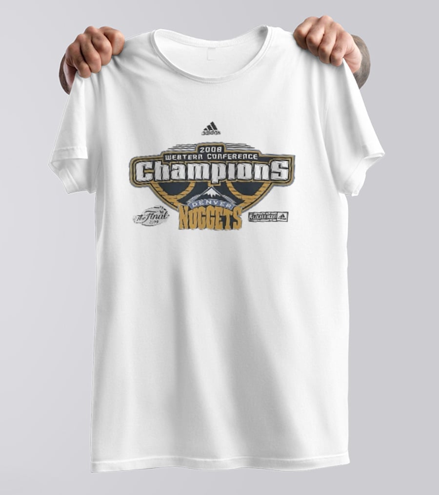 2008 Western Conference Champions Adidas NBA Finals Denver Nuggets T-Shirt