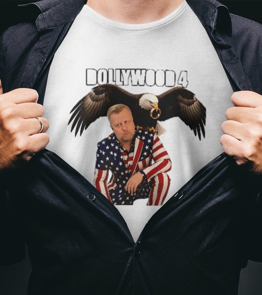 Dollywood 4 American Flag Suit Bald Eagle Ring T-Shirt
