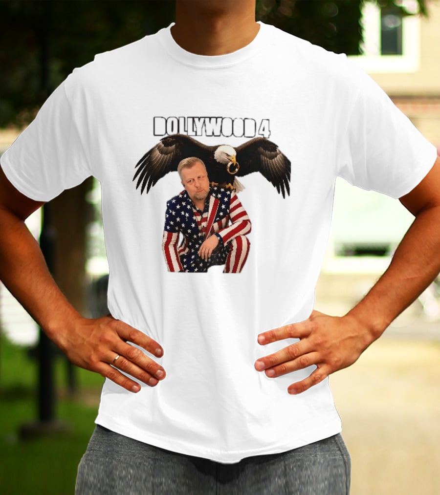 Dollywood 4 American Flag Suit Bald Eagle Ring T-Shirt