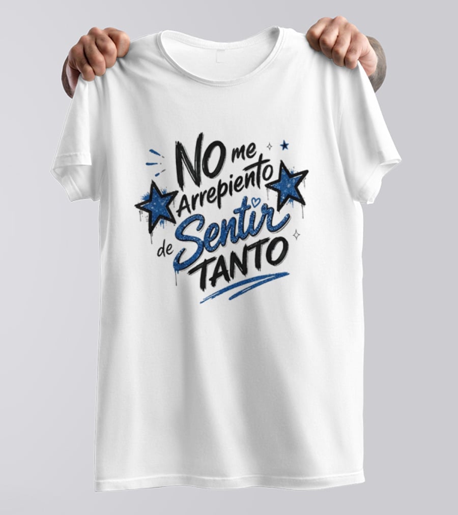No Me Arrepiento De Sentir Tanto Stars Heart T-Shirt