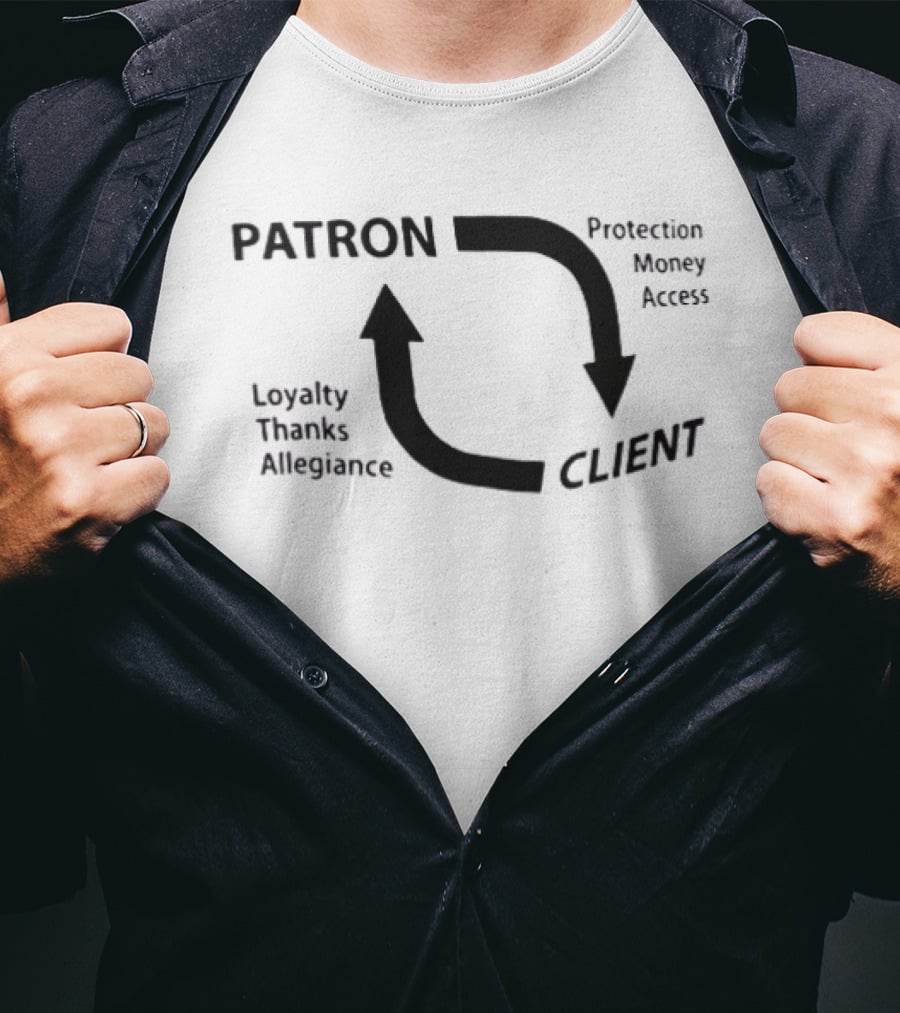 Patron Client Cycle Protection Money Access Loyalty Thanks Allegiance T-Shirt