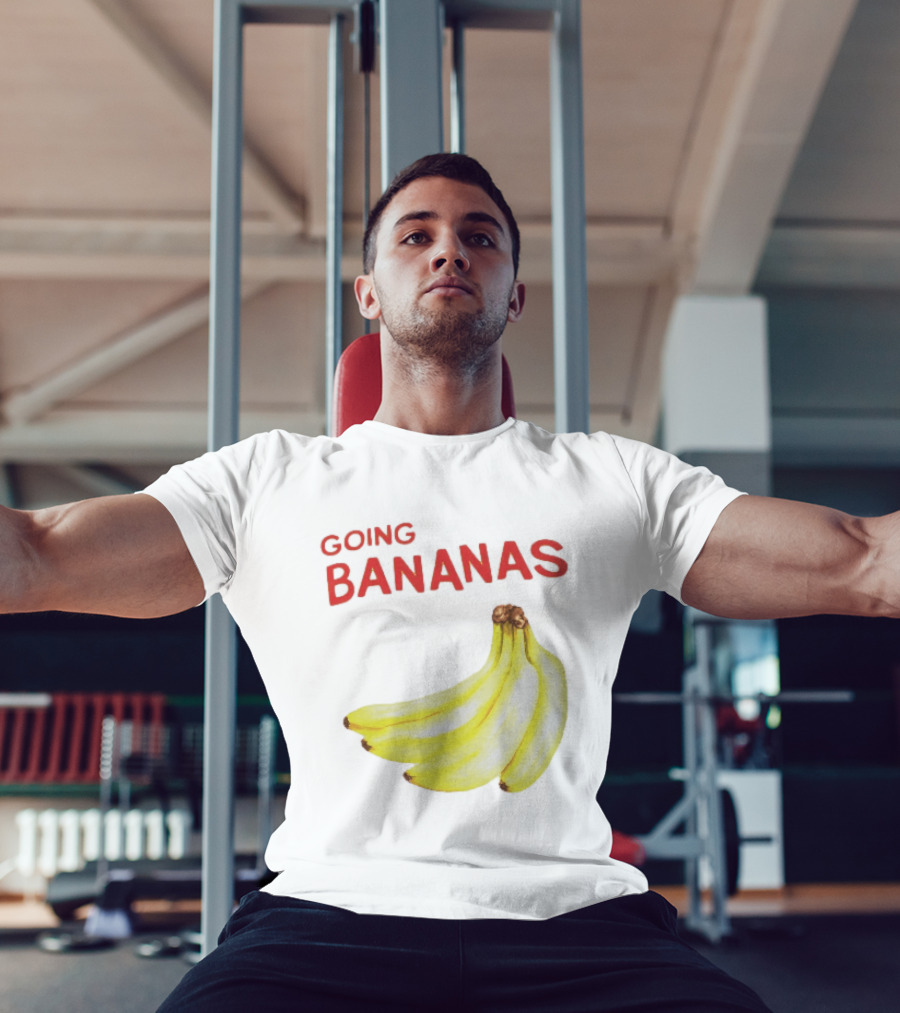 Going Bananas Funny Yellow Fruit Pun T-Shirt