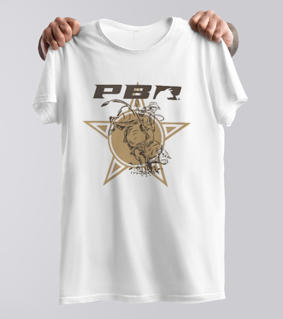 PBR Bull Riding Star Stylized Bull Rider T-Shirt