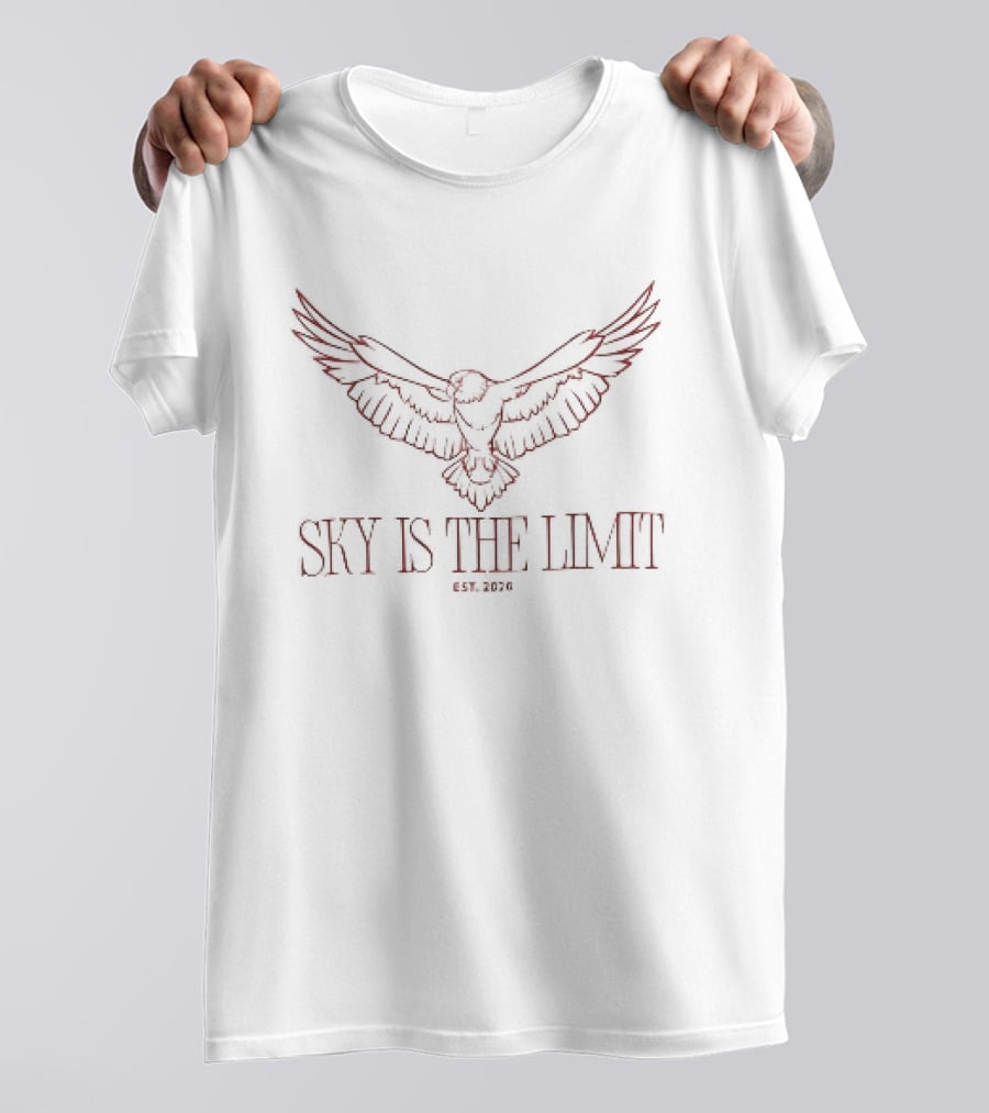 Sky Is The Limit Est 2026 Eagle Wingspan Exploration T-Shirt