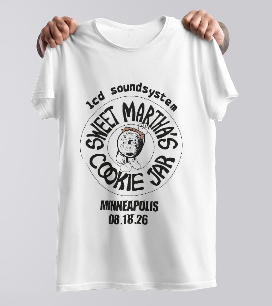 Lcd Soundsystem Sweet Martha's Cookie Jar Minneapolis August 18 26 Cartoon T-Shirt