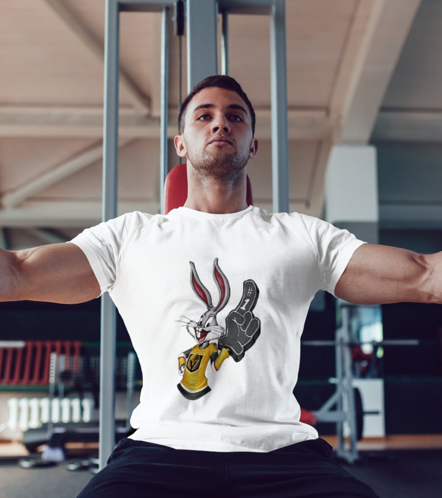 Bugs Bunny #1 Fan Vegas Golden Knights Hockey T-Shirt