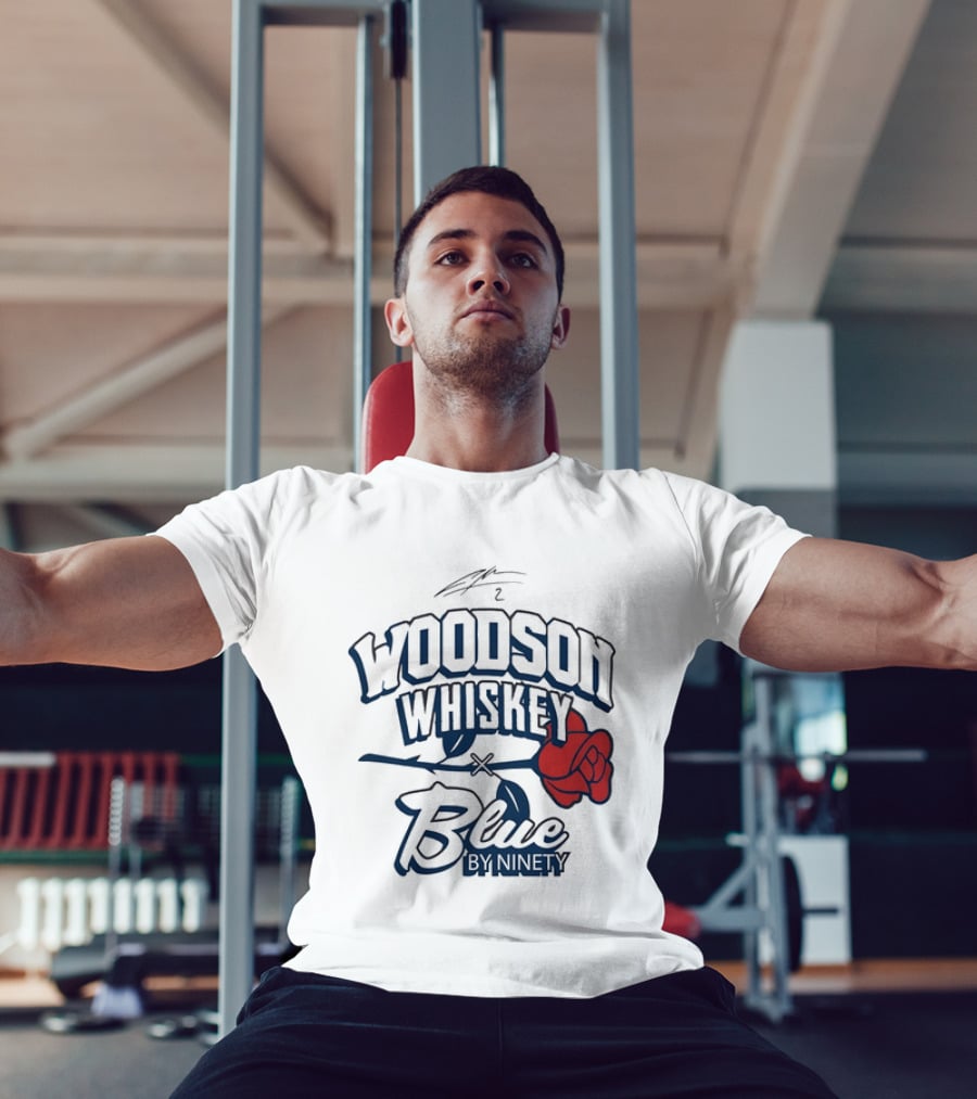 Woodson Whiskey Blue By Ninety Red Rose Collaboration T-Shirt