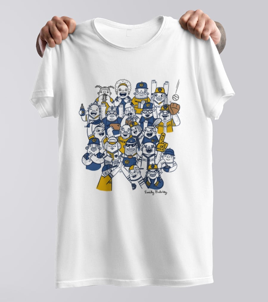 Milwaukee Brewers Emily Balsley 7th Inning Stretch 2026 Fan Characters T-Shirt