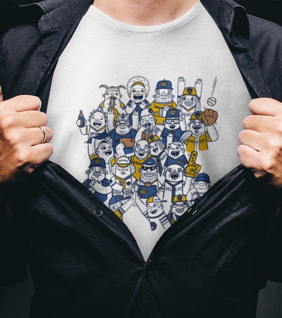 Milwaukee Brewers Emily Balsley 7th Inning Stretch 2026 Fan Characters T-Shirt