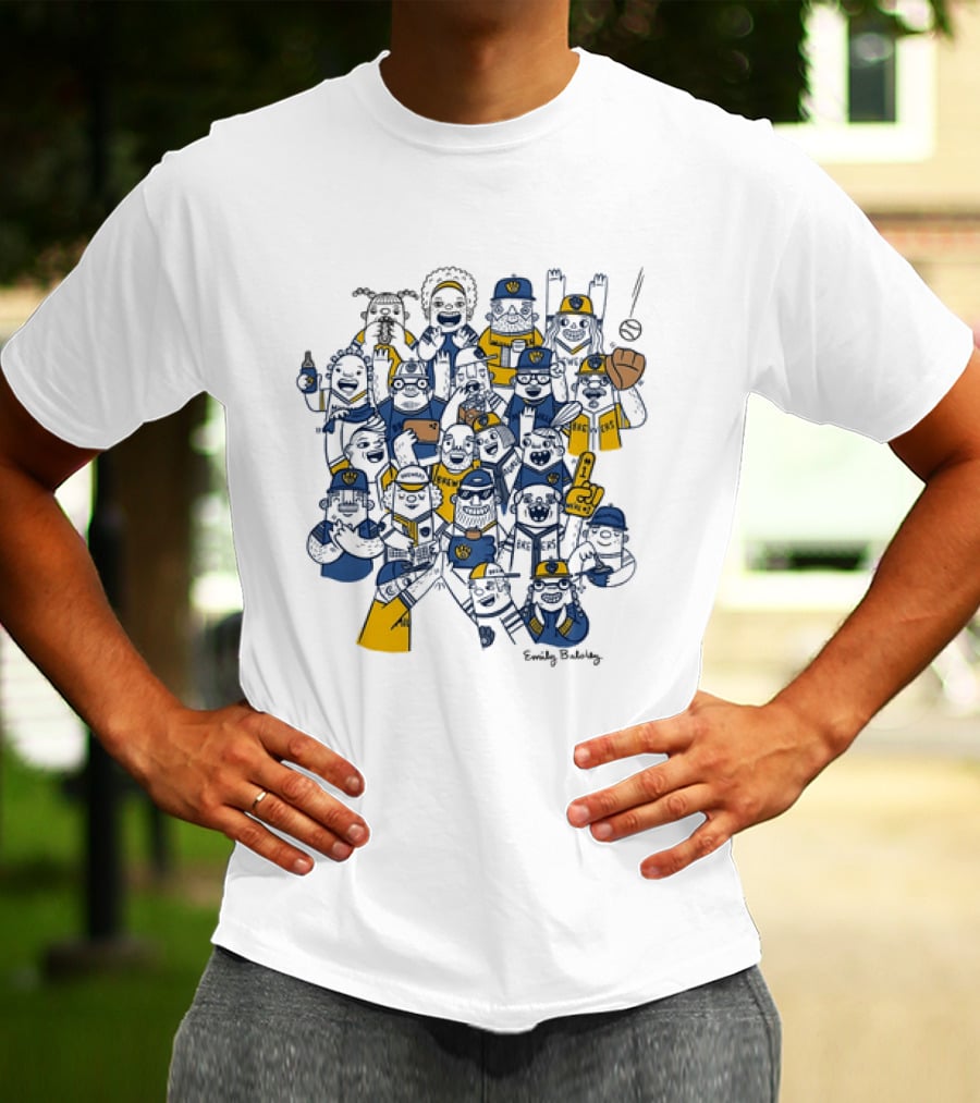 Milwaukee Brewers Emily Balsley 7th Inning Stretch 2026 Fan Characters T-Shirt