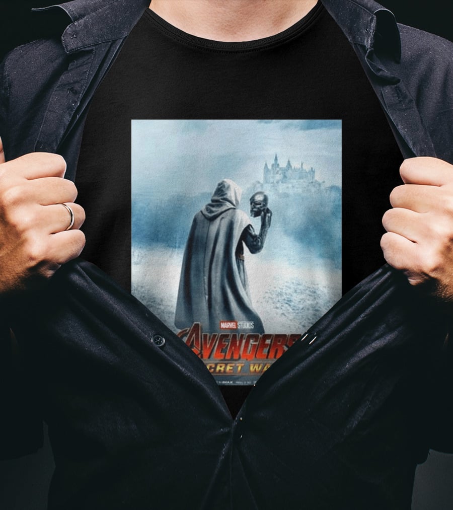 Marvel Studios Avengers Secret Wars Doctor Doom Hooded Villain Castle T-Shirt