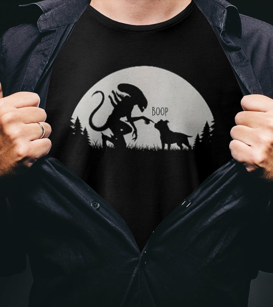 Boop Alien And Dog Forest T-Shirt