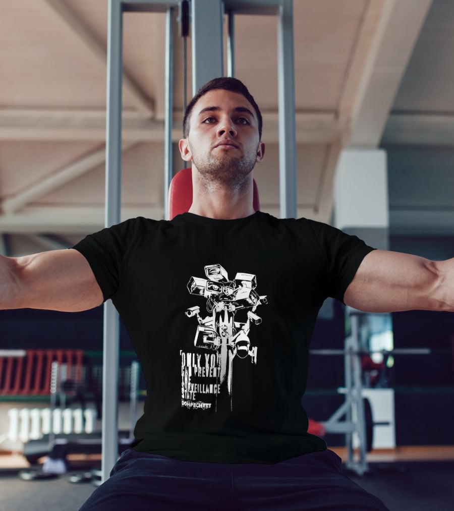 CCTV Security Camera Dystopian Only You Can Prevent The Surveillance State Flock T-Shirt