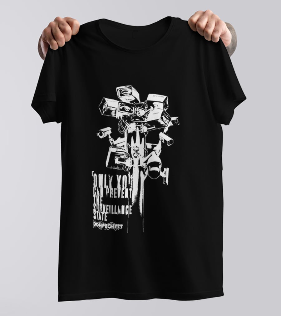 CCTV Security Camera Dystopian Only You Can Prevent The Surveillance State Flock T-Shirt