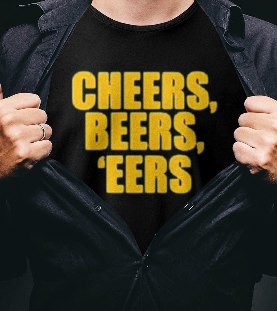 Cheers Beers 'Eers West Virginia Mountaineers NCAA Tailgate Party T-Shirt