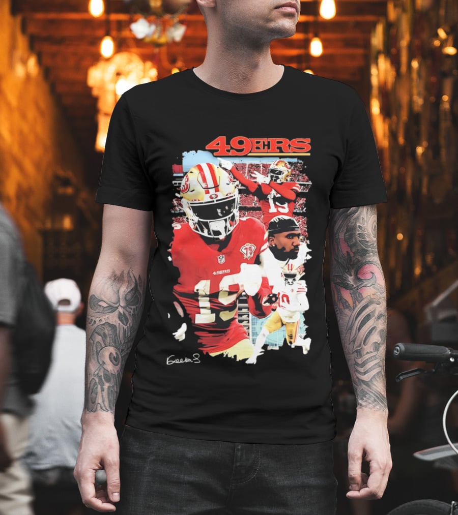 San Francisco 49ers Deebo Samuel 19 NFL Football Collage T-Shirt