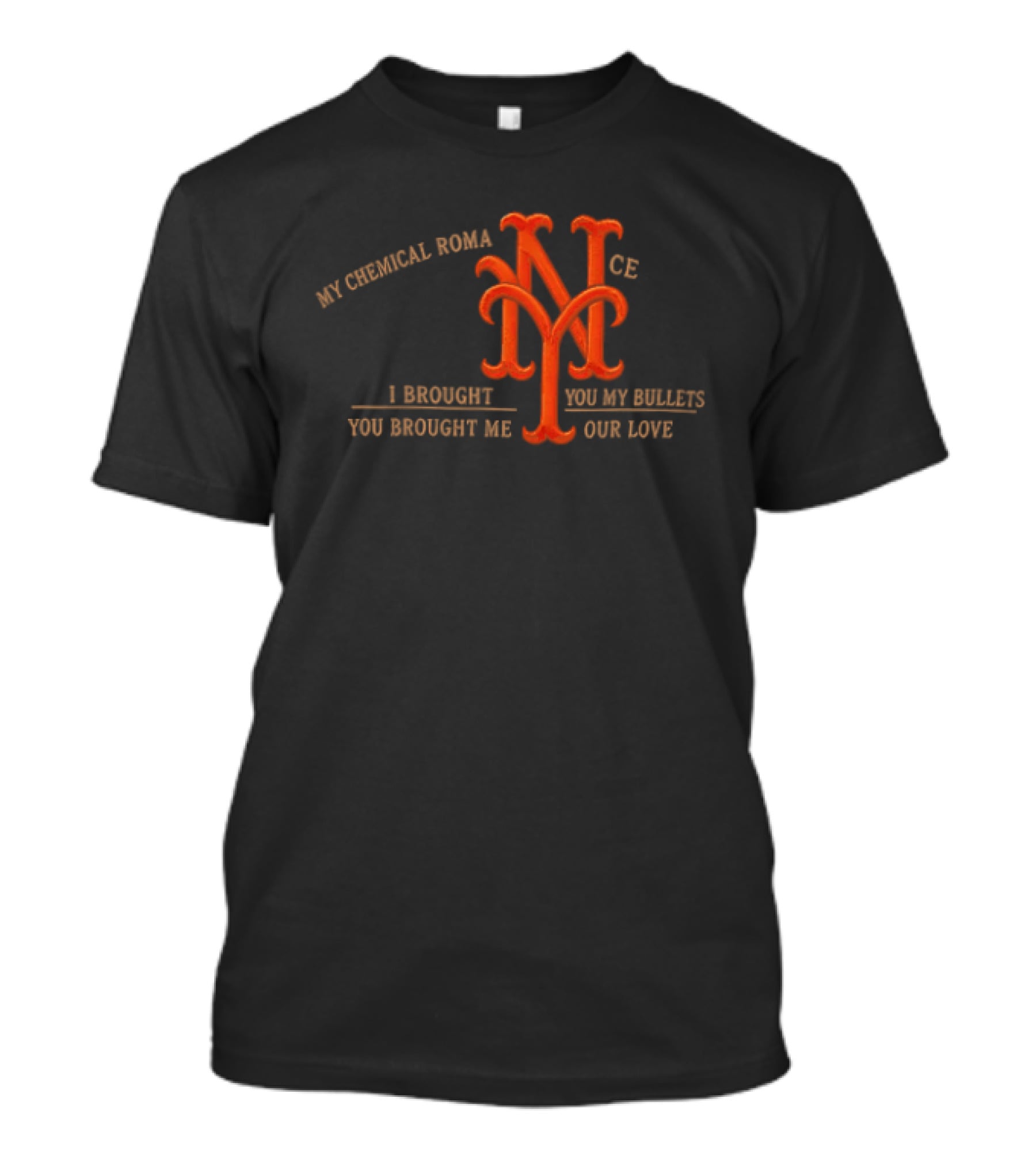 New York Mets My Chemical Romance I Brought You My Bullets You Brought Me Your Love T-Shirt