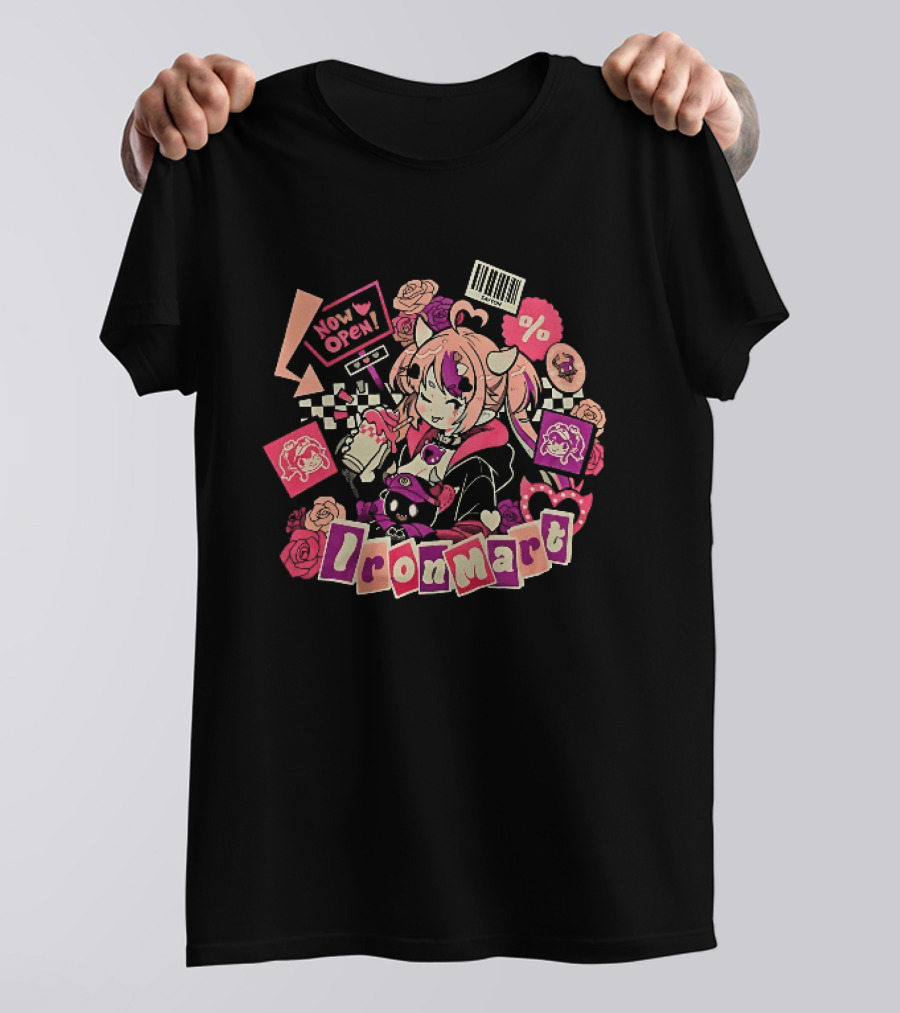 Ironmart Now Open Ironmouse Anime Girl Sale T-Shirt