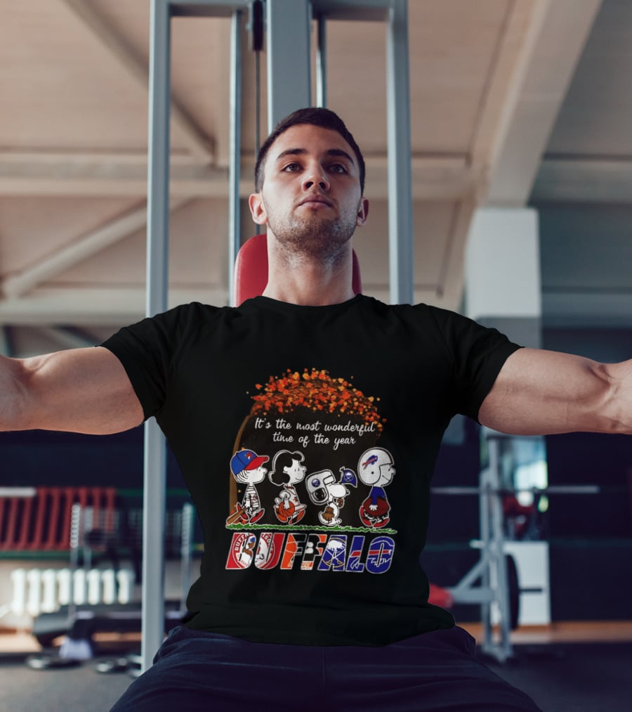 It's The Most Wonderful Time Of The Year Peanuts Buffalo Football Season T-Shirt