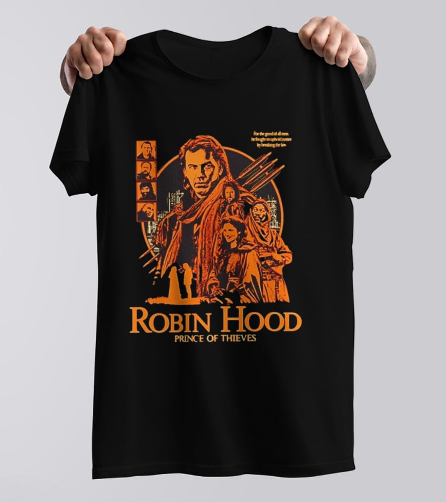 Robin Hood Prince Of Thieves Adventure Team Movie Characters T-Shirt