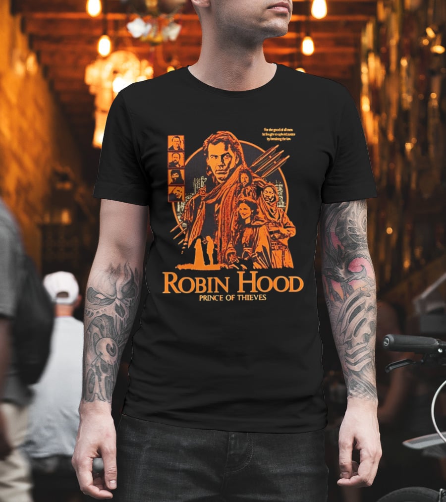Robin Hood Prince Of Thieves Adventure Team Movie Characters T-Shirt