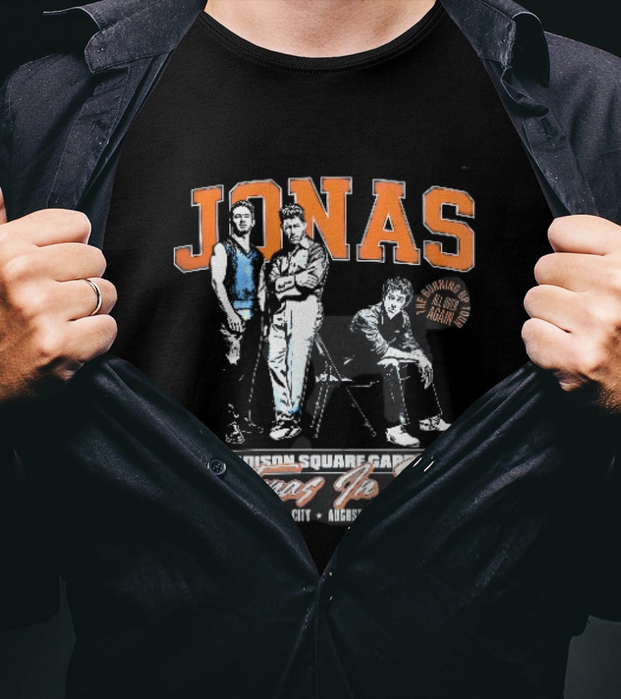 Jonas The Burning Up All Over Again Tour Madison Square Garden Jonas In 3 New York City August 20 21 T-Shirt