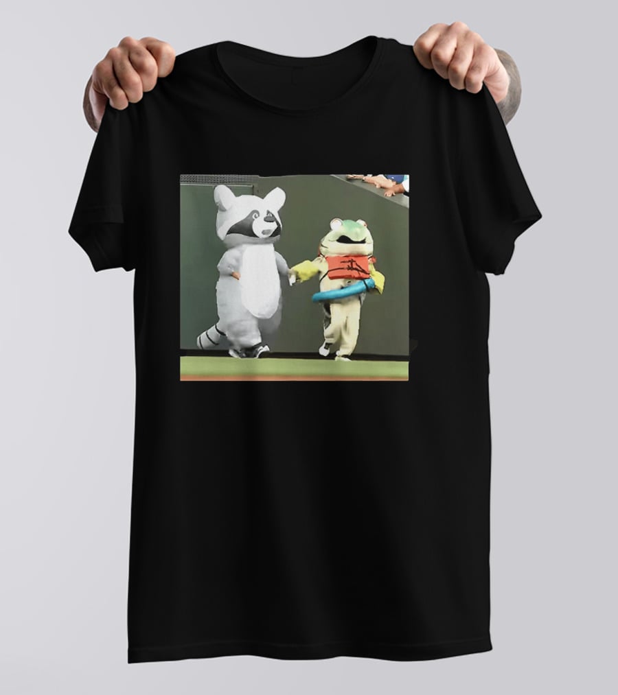 Seattle Mariners Mascots Jimothy Vs Humpy Salmon Running Event T-Shirt