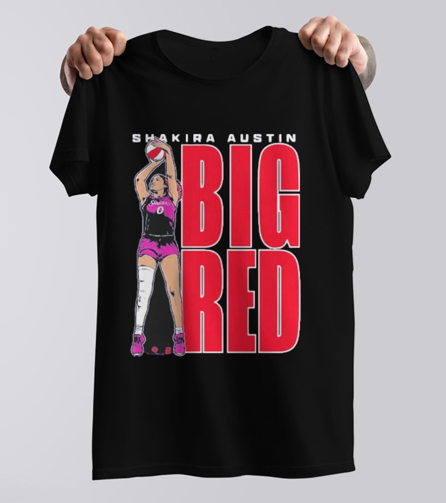 Shakira Austin Big Red Basketball Player T-Shirt