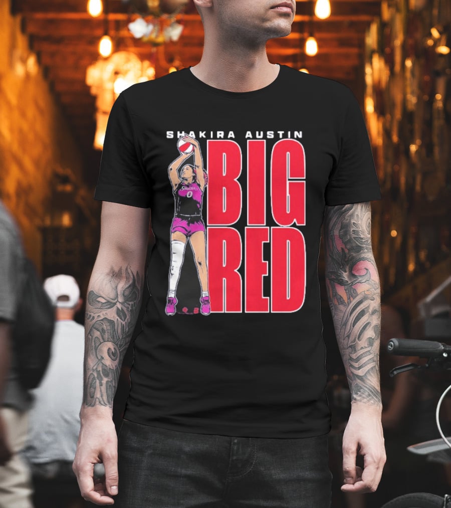 Shakira Austin Big Red Basketball Player T-Shirt