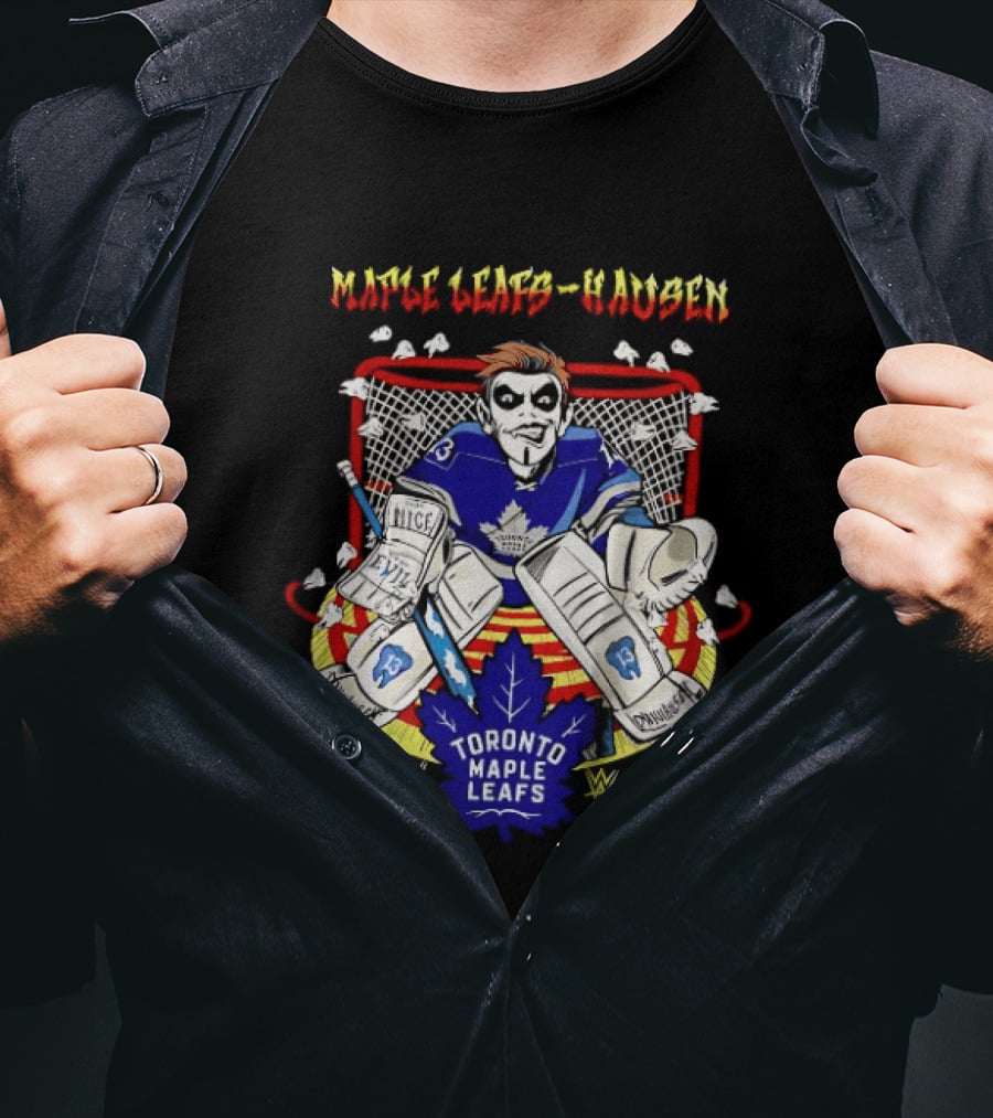 Toronto Maple Leafs Hausen Very Nice Very Evil Hockey Goalie T-Shirt