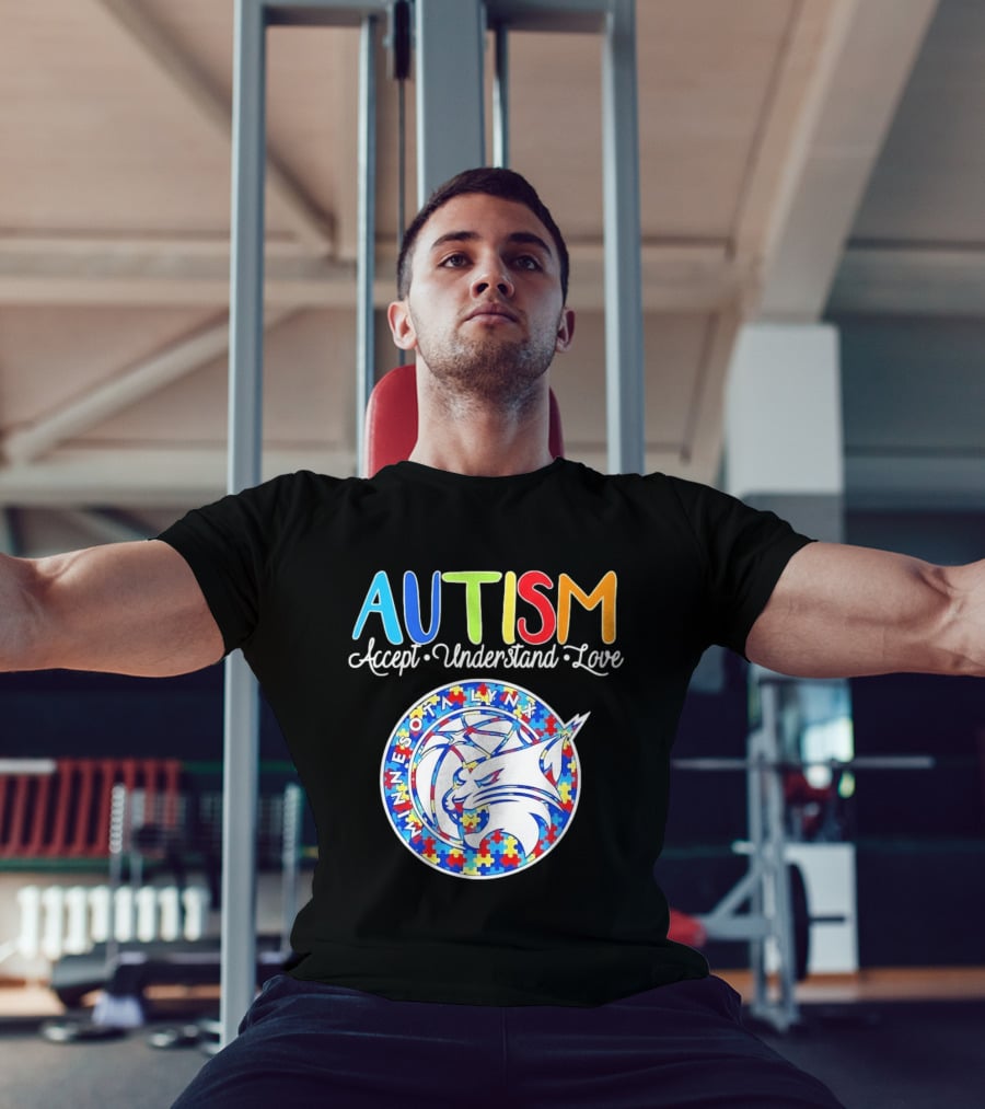 Minnesota Lynx Autism Accept Understand Love 2026 T-Shirt