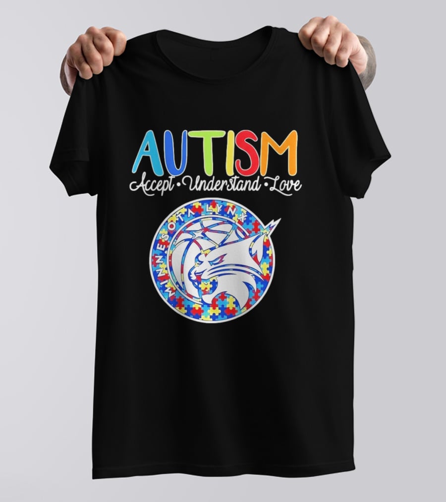 Minnesota Lynx Autism Accept Understand Love 2026 T-Shirt